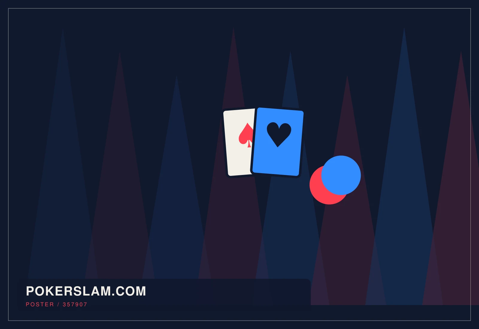 Abstract editorial artwork created for pokerslam.com